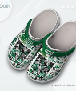Boston Celtics NBA Sport Classic Crocs Shoes, Celtics Gear