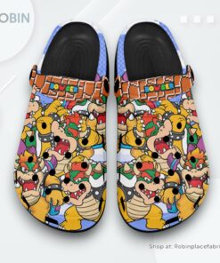 Bowser Crocs Shoes