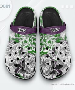 Broly Crocs Shoes Manga Style Personalized Broly Crocs Shoes Manga Style Personalized