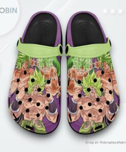 Broly Crocs Shoes Pattern Style