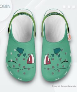 Bulbasaur Crocs Shoes Custom Funny Style, Pokemon Merch Bulbasaur Crocs Shoes Custom Funny Style, Pokemon Merch