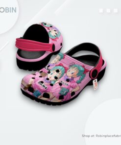Bulma Crocs Shoes Pattern Style, Bulma Gifts for Fans