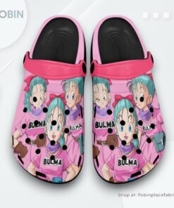 Bulma Crocs Shoes Pattern Style, Bulma Gifts for Fans