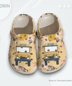 Bus Driver Floral Clog Shoes