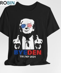 Bye Biden 2024 Shirt. Republican Trump 2024 Unisex Hoodie Short Sleeve