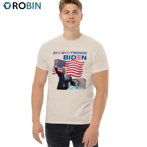 Bye Bye Friends Biden Shirt, Political Meme Short Sleeve Tank Top