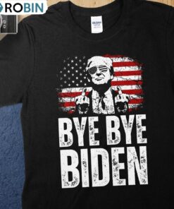 Bye Bye Joe Biden Shirt, Pulls Out Of Presidential Election Campaign Long Sleeve Crewneck