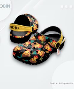 Calcifer Crocs Shoes Pattern Style