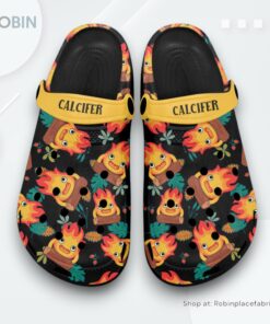Calcifer Crocs Shoes Pattern Style