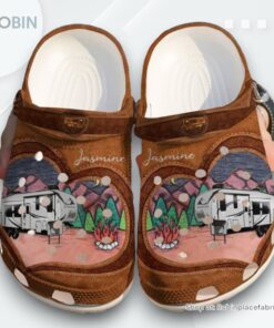 Camping Personalized Love Clog Shoes