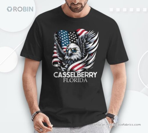 Casselberry Florida 4th Of July Usa American Flag Unisex Shirt