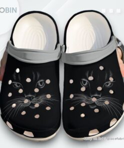 Cat Black Face Classic Clogs Shoes