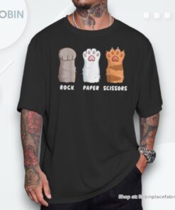 Cat Lover Cat Owner Cat Rock Paper Scissors Unisex Shirt