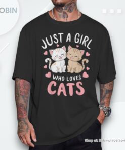 Cat Lover Just A Girl Who Loves Cats Unisex Shirt