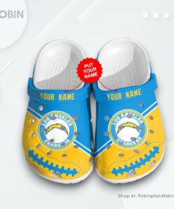 Chargers Personalized Custom Name Clog Shoes