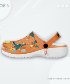 Charizard Clogs Pattern Style, Charizard Footwear