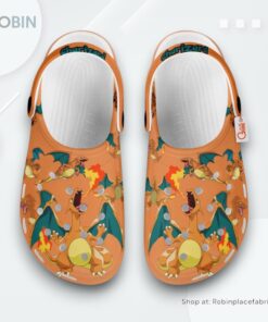 Charizard Clogs Pattern Style, Charizard Footwear