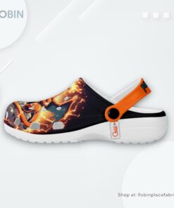 Charizard Crocs Shoes Custom Art Style, Charizard Shoes