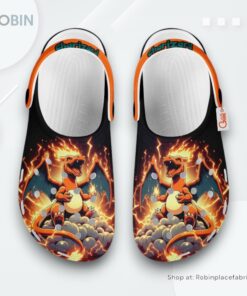 Charizard Crocs Shoes Custom Art Style, Charizard Shoes