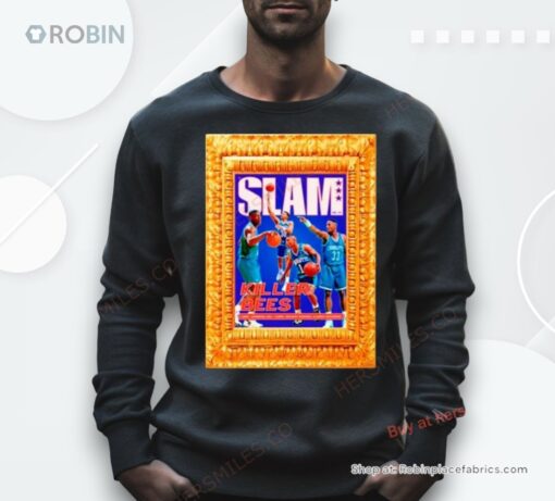 Charlotte Hornets Killer Bees Slam Frame Shirt