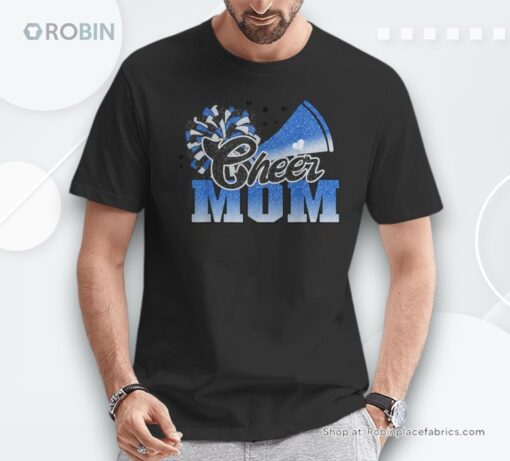 Cheer Mom Blue White Unisex Shirt