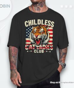 Childless Cat Ladies Club Kamala Harris Us Flag Cat Ladies Unisex Shirt