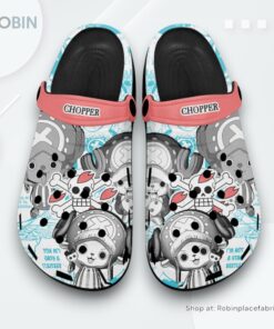 Chopper Clogs Manga Style Personalized Name, Chopper Shoes
