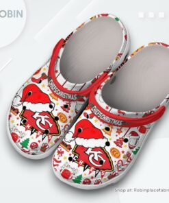 Christmas Kansas City Chiefs Mahomes NFL Sport Classic Crocs Shoes, Kansas City Chiefs Merch