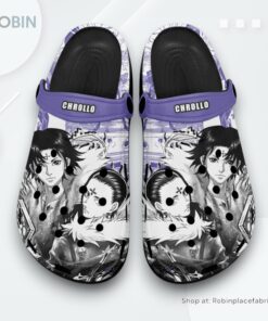 Chrollo Lucilfer Crocs Shoes Manga Style Personalized Chrollo Lucilfer Crocs Shoes Manga Style Personalized