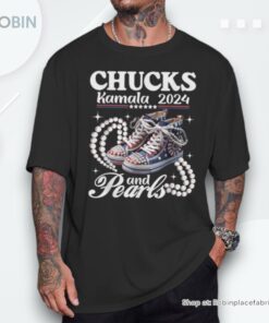 Chucks And Pearls I’m With Her Rocking Chucks & Pearls Unisex Shirt