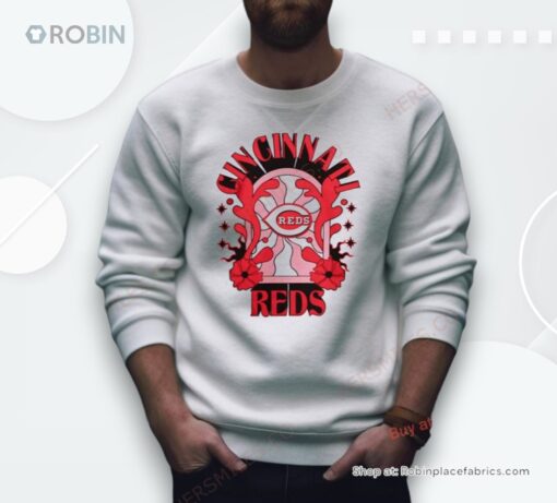 Cincinnati Reds New Era White Ringer Shirt