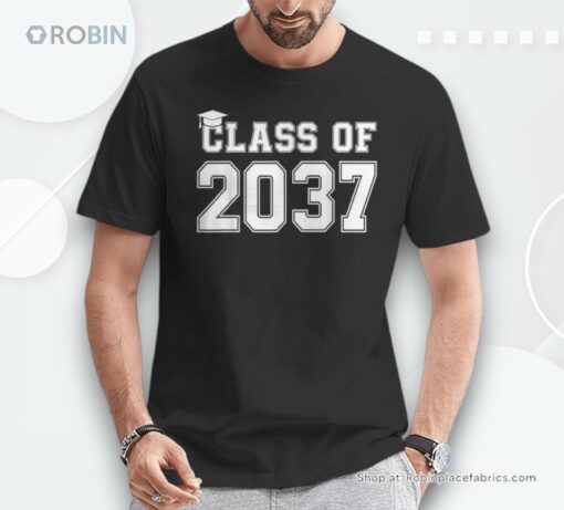 Class Of 2037 Pre K Grow With Me Graduation Boys Girls Unisex Shirt