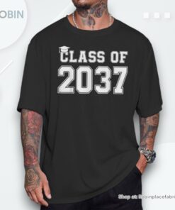 Class Of 2037 Pre K Grow With Me Graduation Boys Girls Unisex Shirt
