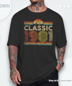 Classic 1981 Vintage 1981 Classic Year Birthday Unisex Shirt