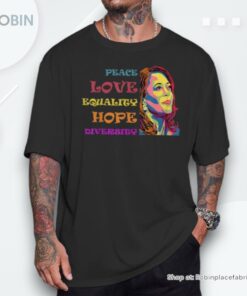 Colorful Peace Love Equality Hope Diversity Vintage Liberal Unisex Shirt