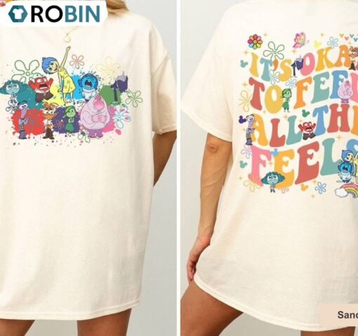 Colors Inside Out 2 Shirt, Trendy Emotions Long Sleeve Sweater