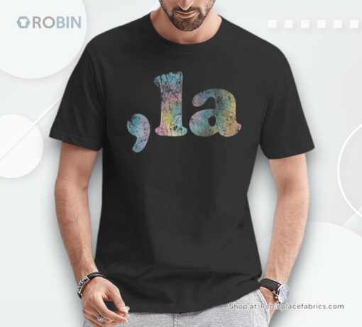 Comma La La Retro Tie Dye Boys Girls Unisex Shirt
