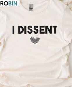 Feminism Saying Unisex Hoodie, New Rare I Dissent Shirt Long Sleeve