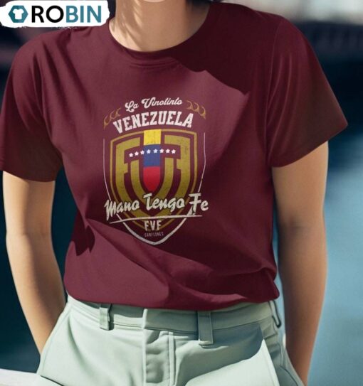 Mango Tango Fe Shirt, Vinotinto Logo Crewneck Long Sleeve
