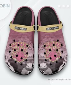 Coral Peacock Crocs Shoes, Anime Gifts