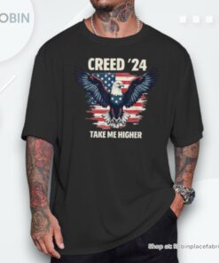 Creed ’24 Take Me Higher Vintage Us Flag Unisex Shirt