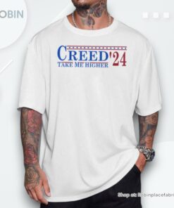 Creed ’24 Take Me Higher Vintage Vintage Usa Flag Unisex Shirt