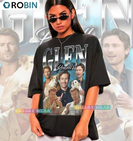 Cute Glen Powell Shirt, Daily Crewneck Sweatshirt