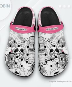 Doflamingo Crocs Shoes Manga Style Personalized