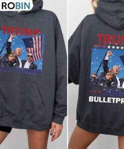 Donald Trump Shooting Crewneck, Limited Trump Bulletproof Shirt Sweater Donald Trump Shooting Crewneck, Limited Trump Bulletproof Shirt Sweater