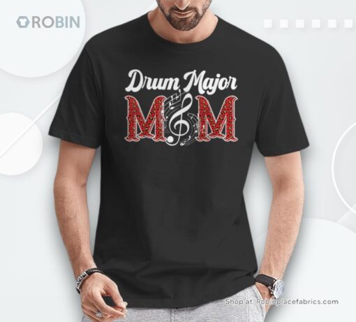 Drum Major Mom Leopard Mom Of A Drum Major Mother Unisex Shirt