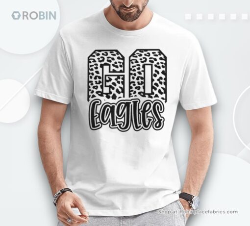 Eagles Mascot Go Team Spirit Game Day School Cute Trendy Unisex Shirt