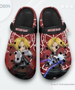 Edward Elric Crocs Shoes, Anime Gifts, Edward Elric Gifts