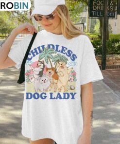 Elegant Childless Dog Ladies Shirt, For Kamala Suffragette Unisex Hoodie T-shirt