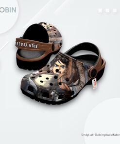Eren Yeager Crocs Shoes, Anime Gifts, Eren Yeager Gear